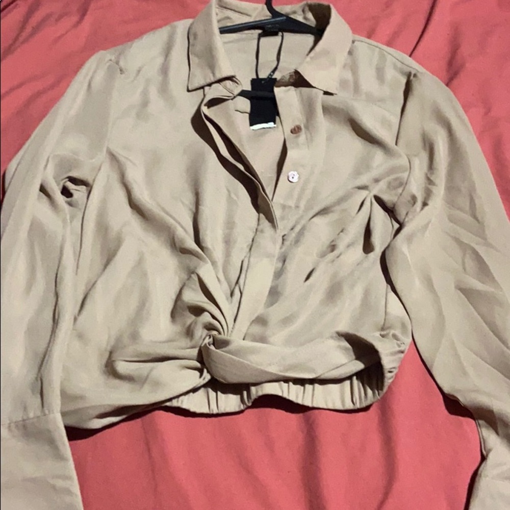 Button up crop top